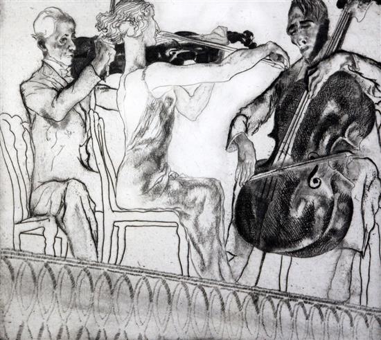 John Copley (1875-1950) Trio 10.75 x 12.25in.